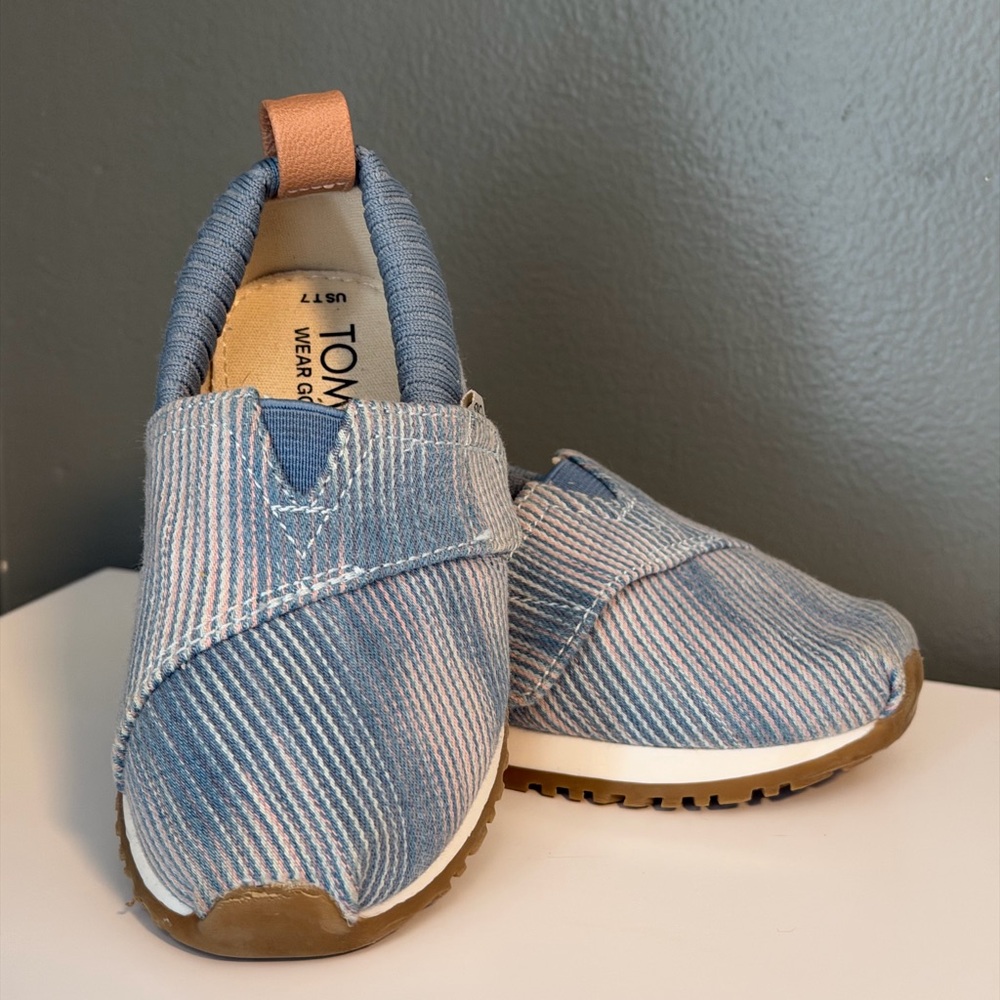 TOMS Kids Denim Blue Sneakers